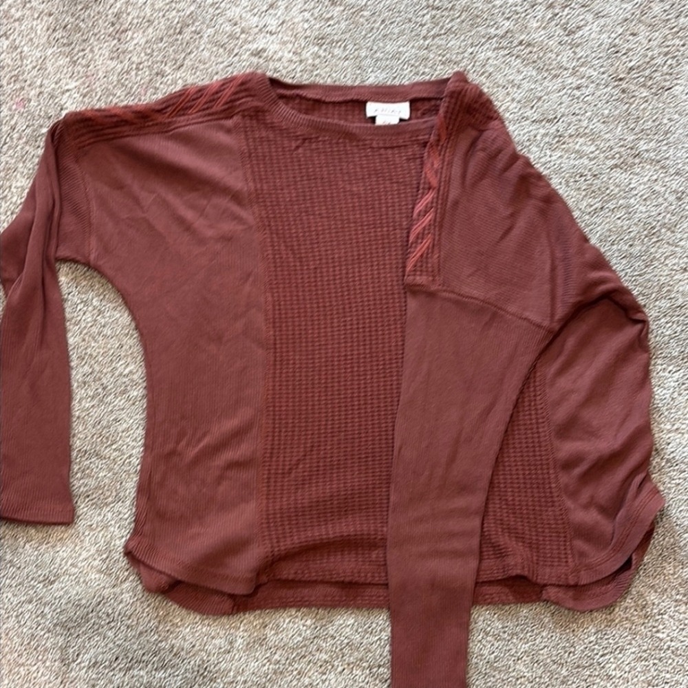 Ariat Brick Red Textured Long Sleeve Shirt